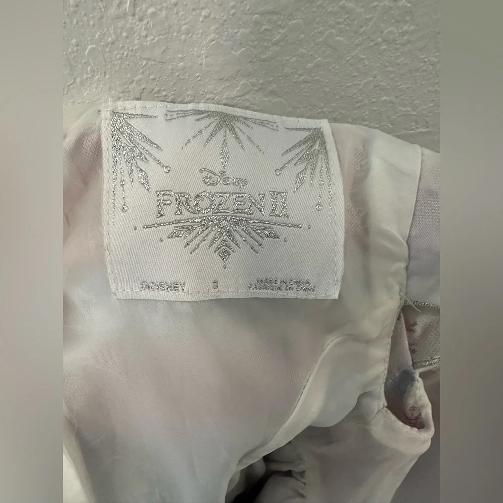 Disney White & Silver Snowflake Party Dress